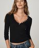 Pilcro Linen Wool Henley Sweater - 4
