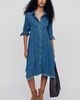 Pilcro Long-Sleeve Waisted Midi Shirtdress - 1