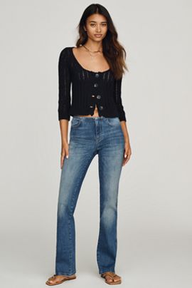 Pilcro Low Rise Flare Jeans