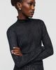 Pilcro Lurex Ribbed Turtleneck Top - 2