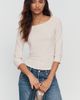 Pilcro Lurex Stripe Boatneck Top - 1