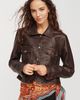 Pilcro Marine Shrunken Faux Leather Jacket - 1