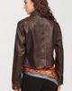 Pilcro Marine Shrunken Faux Leather Jacket - 5