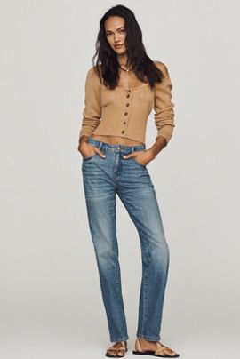 Pilcro Mid-Rise Relaxed Straight-Leg Jeans