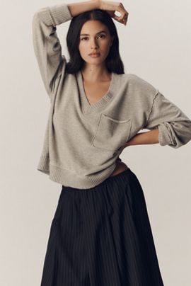 Pilcro Montana Pocket Knit Top by Pilcro
