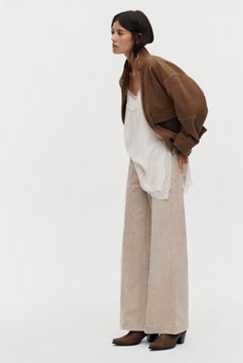 Pilcro Nico Mid-Rise Flare Jeans