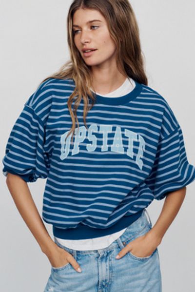 Pilcro Niki 100% Cotton Bubble Sweatshirt