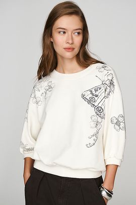 Pilcro Niki Bubble Sweatshirt by Bailey Fritz