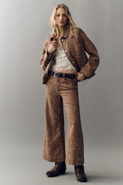 Pilcro Oh Deer High-Rise Wide-Leg Jeans