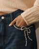 Pilcro Pearl-Embellished Low-Rise Wide-Leg Jeans - 5
