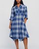 Pilcro Plaid Waisted Midi Shirtdress - 5