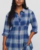Pilcro Plaid Waisted Midi Shirtdress - 6