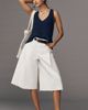 Pilcro Pleated Culotte High-Rise Culotte Jeans - 3