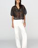 Pilcro Quincy Sheer Studded Blouse - 4