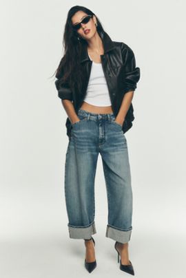 Pilcro Reagan Faux Leather Bomber by Pilcro Jacket