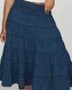 Pilcro Reese 100% Cotton Smocked Midi Skirt - 7