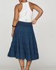 Pilcro Reese 100% Cotton Smocked Midi Skirt - 8