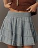 Pilcro Reese 100% Cotton Smocked Mini Skirt - 2