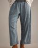 Pilcro Reese Barrel-Leg Pants in Cross-Weave Cotton - 7