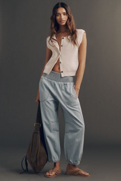 Pilcro Reese Joggers in Cross-Weave Cotton