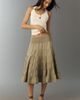 Pilcro Reese Linen Cotton Smocked Midi Skirt - 1