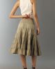 Pilcro Reese Linen Cotton Smocked Midi Skirt - 3