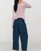 Pilcro Reese Smocked Pull On Barrel Jeans - 4