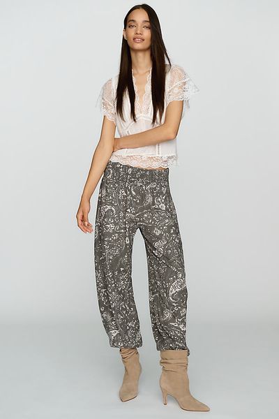 Pilcro Reese Smocked Pull On Joggers Pants