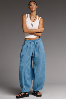 Pilcro - Rena Cotton Linen Balloon Pants