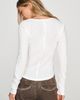 Pilcro Ribbed V-Neck Henley Tee - 3