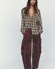 Pilcro Ruched-Yoke Buttondown Shirt - 4