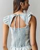 Pilcro Ruffle-Front Top in Cross-Weave Cotton - 2