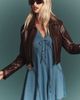 Pilcro Rumi Shrunken Faux Leather Moto Jacket - 5