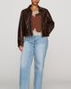 Pilcro Rumi Shrunken Faux Leather Moto Jacket - 7