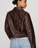 Pilcro Rumi Shrunken Faux Leather Moto Jacket - 8