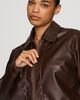Pilcro Rumi Shrunken Faux Leather Moto Jacket - 9