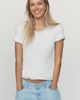 Pilcro Sable Cotton Modal Notched Collar Tee - 1