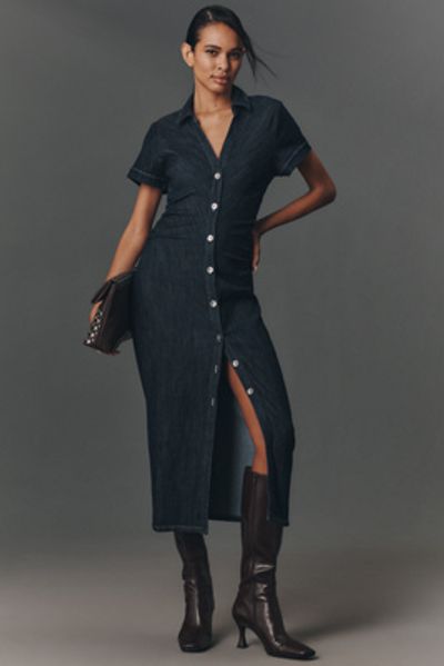 white christmas dresses Bow Down Dress (Denim) main image 0