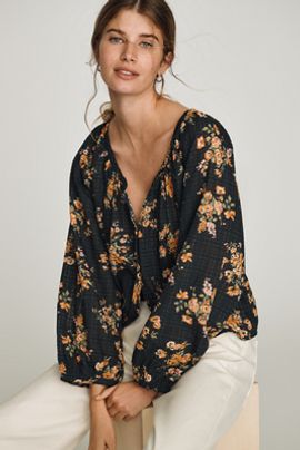 Pilcro Sidney Shrunken Batwing Blouse