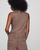 Pilcro Sleeveless Funnel-Neck Denim Romper - 3