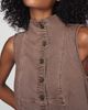 Pilcro Sleeveless Funnel-Neck Denim Romper - 4
