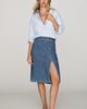 Pilcro Slim Denim Midi Skirt - 4