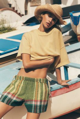 Pilcro Smocked Pull-On Shorts
