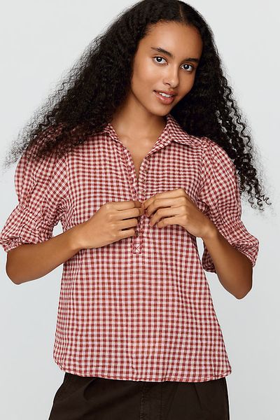 Pilcro Tallulah Puff Sleeve Blouse