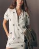 Pilcro The Aly Embroidered Puff-Sleeve Mini Dress by Pilcro - 1