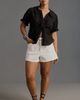 Pilcro The Keira Waisted Tuxedo-Front Blouse by Pilcro - 5