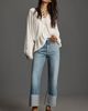 Pilcro The Scotty Cuffed High-Rise Straight-Leg Jeans by Pilcro - 1