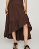 Pilcro Tiered Asymmetrical Midi Skirt - 2