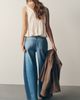 Pilcro Two-Tone High-Rise Wide-Leg Jeans - 2