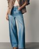 Pilcro Two-Tone High-Rise Wide-Leg Jeans - 4